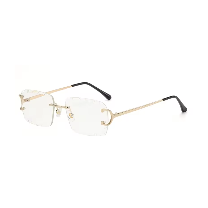 Lunettes sans monture coloris gold-black