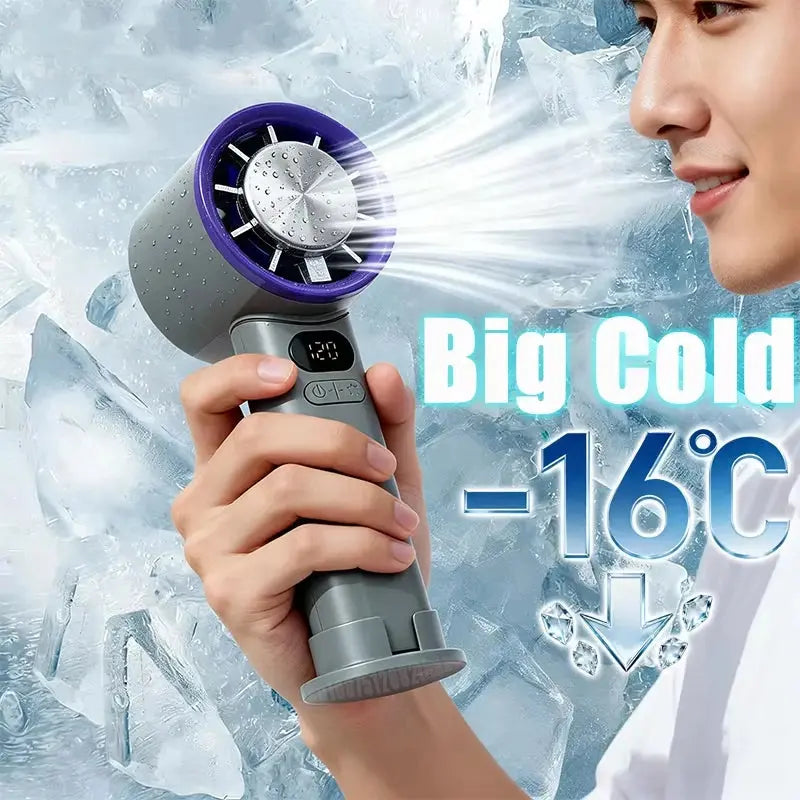 Mini Ventilateur Portable Rechargeable à Refroidissement – Vent Ultra-Puissant jusqu'à -16°C HomeAstuce